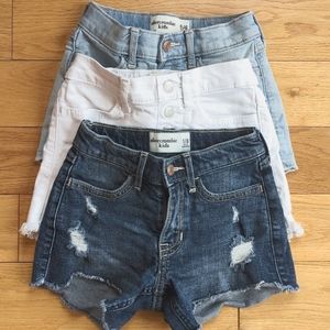 Girls size 5/6 abercrombie kids shorts